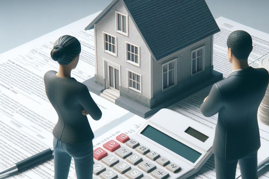 pareja teniendo en cuenta los factores para amortizar su hipoteca